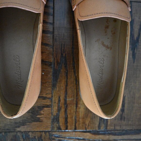 Madewell Leather Loafers – Camel/Sand – Size 9 - Picture 4 of 8
